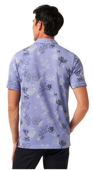 Travis Mathew Featherweight Cruise men's polo, heather violet storm