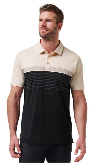 Travis Mathew Hang Glide men's polo, italian sand