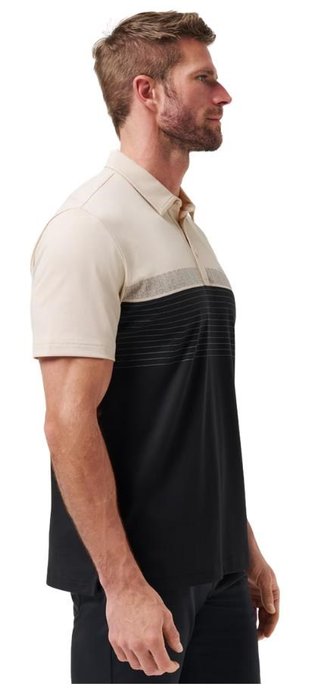 Travis Mathew Hang Glide men's polo, italian sand