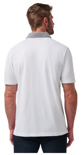 Travis Mathew Reservation Number men's polo, white