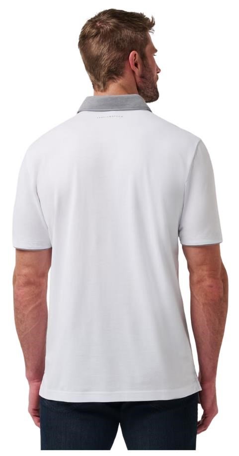 Travis Mathew Reservation Number men's polo, white