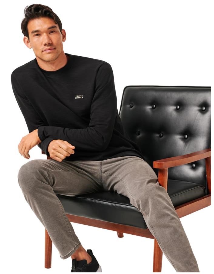 Travis Mathew Man About Town men's sweatshirt, black