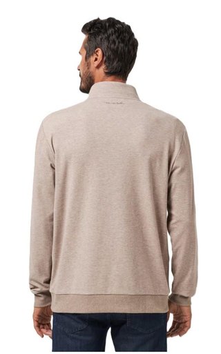 Travis Mathew CLOUD QUARTER ZIP 2.0 men's fleece hoodie, portabella