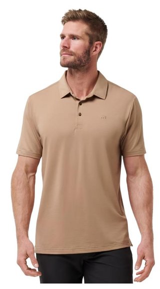 Travis Mathew Featherweight men's polo, portabella