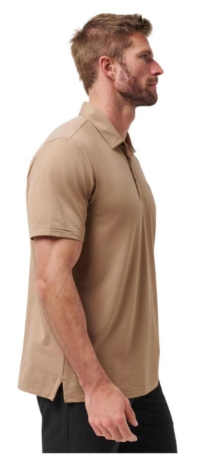 Travis Mathew Featherweight men's polo, portabella