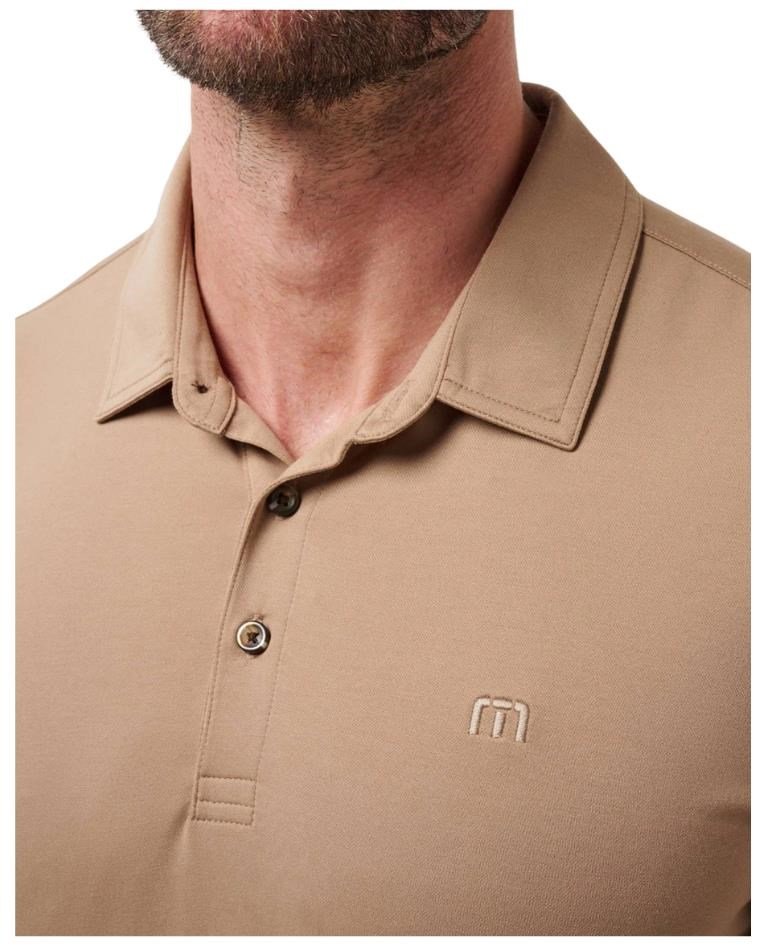Travis Mathew Featherweight men's polo, portabella