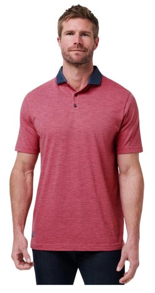 Travis Mathew Common Interest men's polo, rose wine
