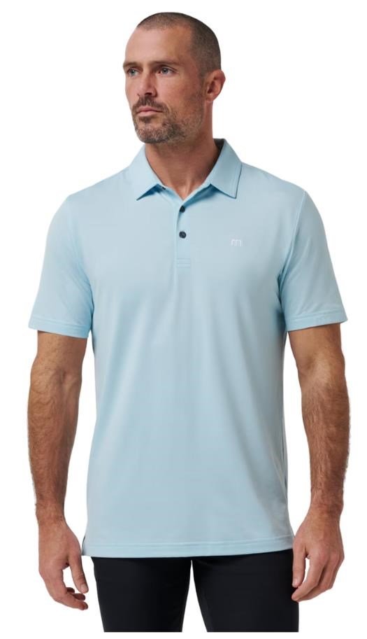 Travis Mathew Featherweight men's polo, cory blue