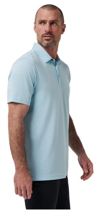 Travis Mathew Featherweight men's polo, cory blue