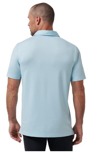 Travis Mathew Featherweight men's polo, cory blue