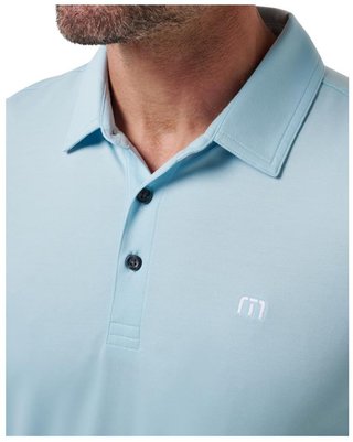 Travis Mathew Featherweight men's polo, cory blue