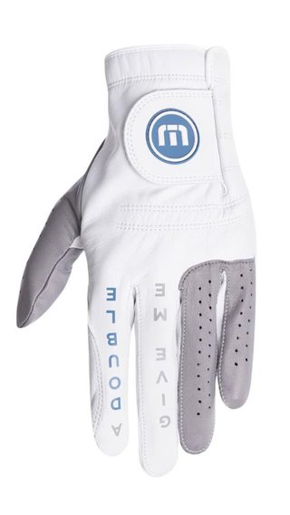 Travis Mathew Double Me 2.0 mens golf glove, white