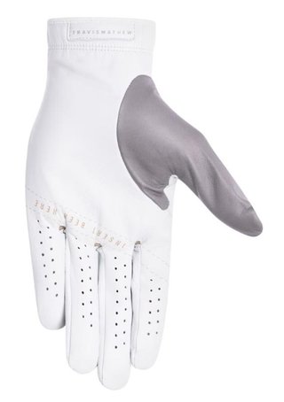 Travis Mathew Double Me 2.0 mens golf glove, white