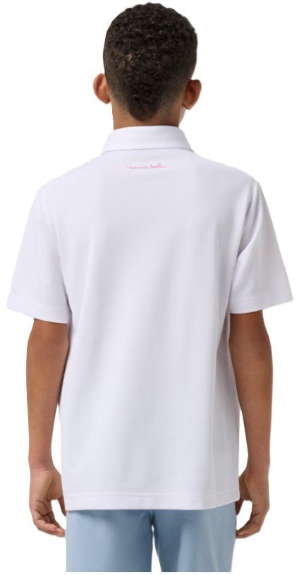 Travis Mathew Good Good Flourish junior polo, white
