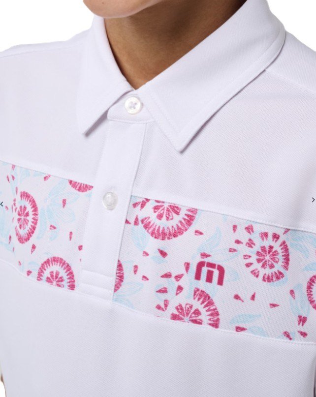Travis Mathew Good Good Flourish junior polo, white