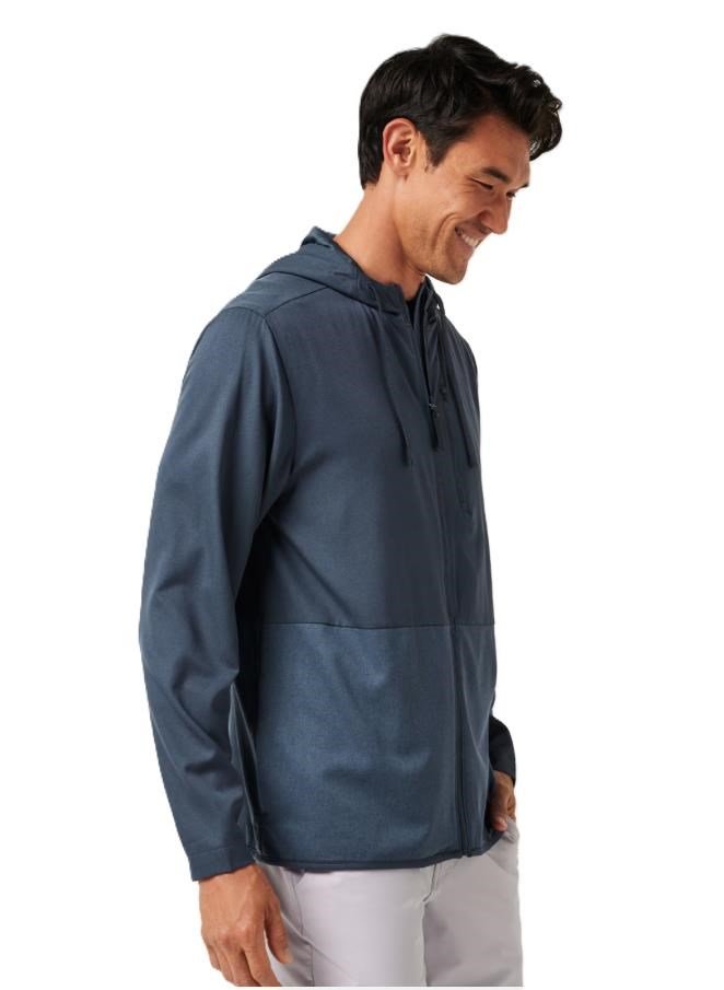 Travis Mathew Deepspace Full Zip men's hoodie, mood indigo/vintage indigo