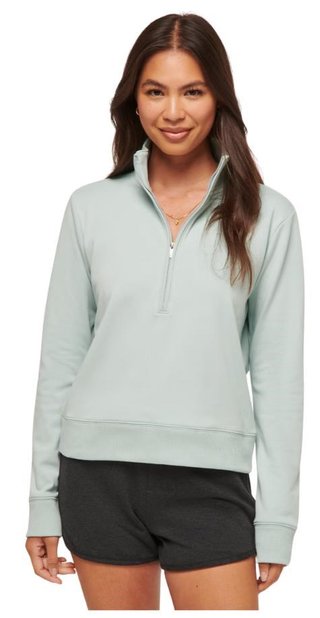 Travis Mathew Cloud Fleece Half-Zip women's sweatshirt, ether