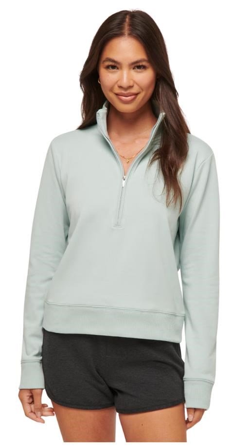 Travis Mathew Cloud Fleece Half-Zip women's sweatshirt, ether