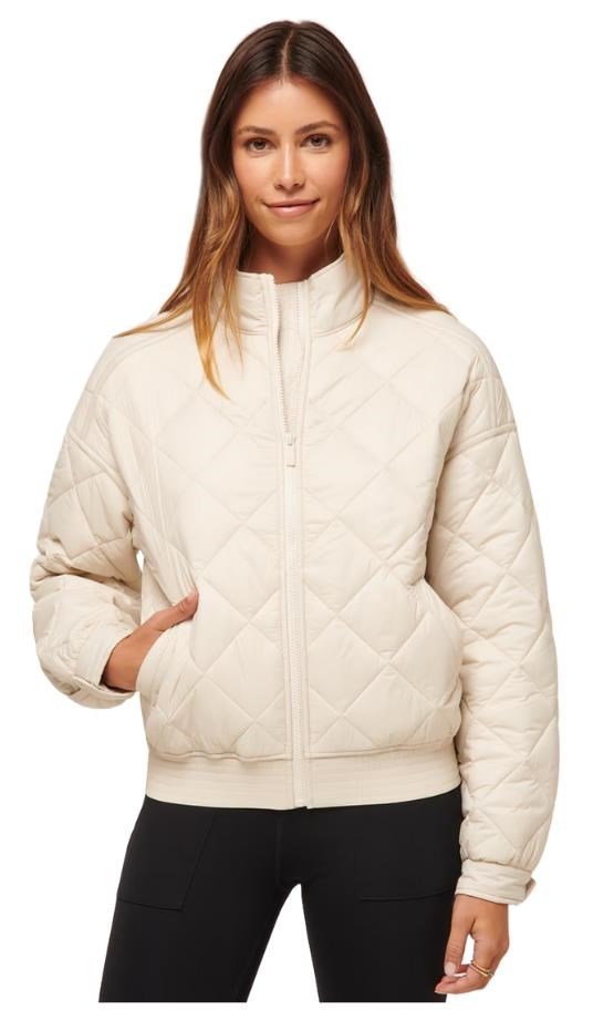 Travis Mathew Lights at Night Quilted women's jacket, pumice stone
