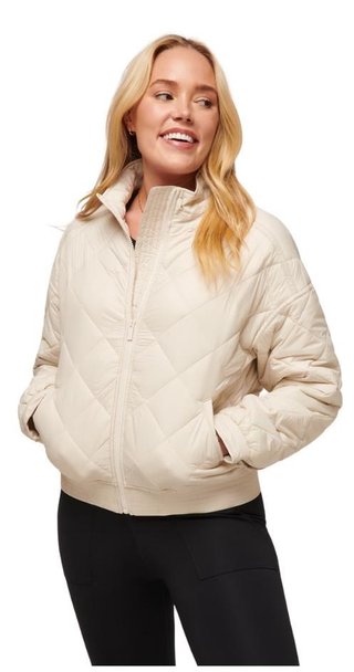 Travis Mathew Lights at Night Quilted women's jacket, pumice stone