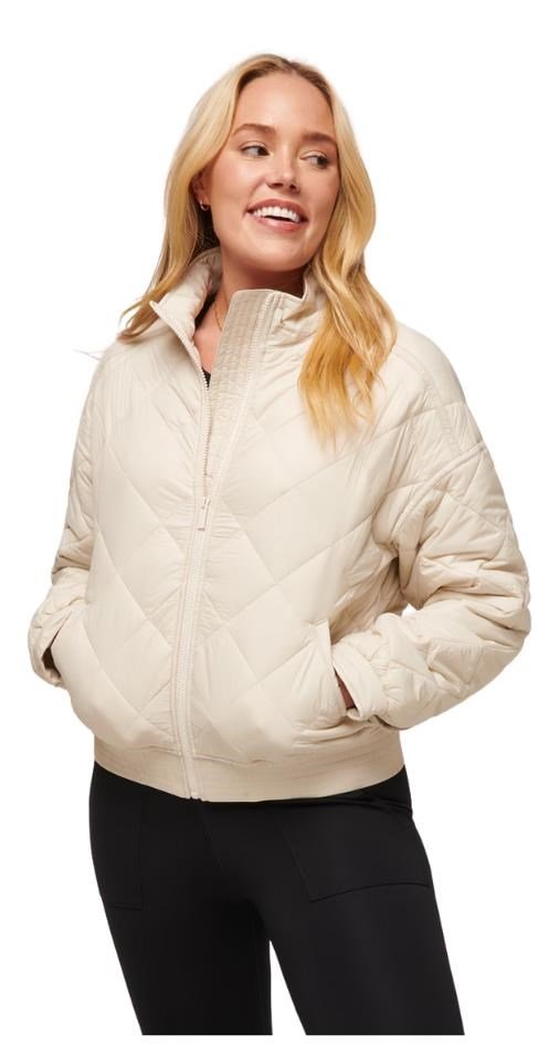 Travis Mathew Lights at Night Quilted women's jacket, pumice stone