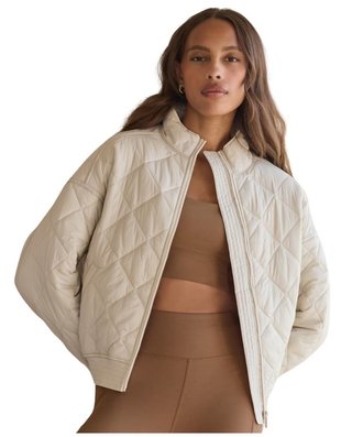 Travis Mathew Lights at Night Quilted women's jacket, pumice stone
