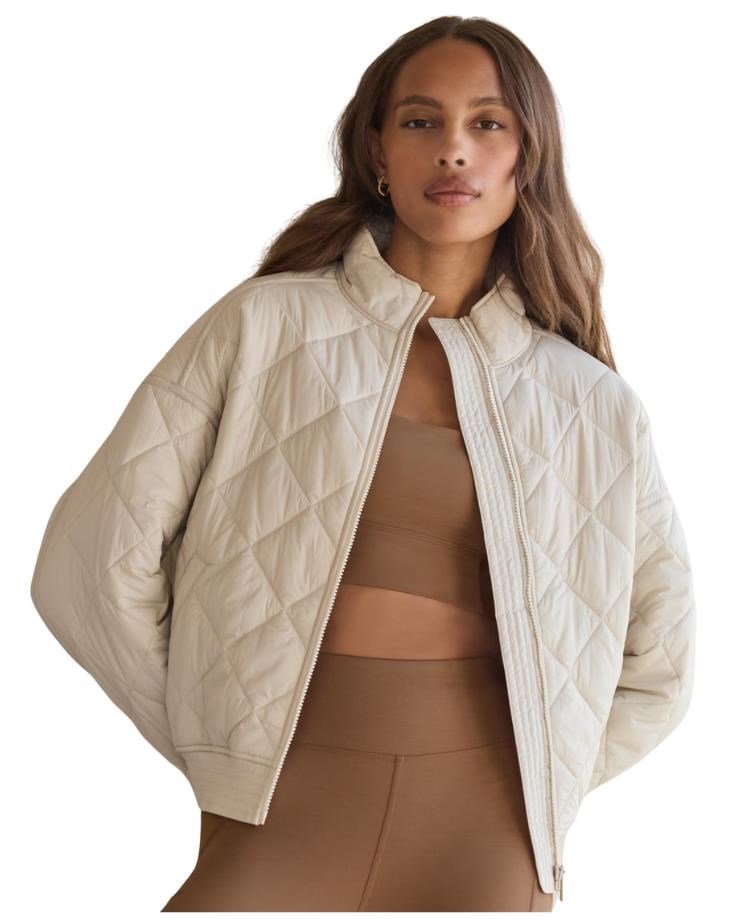 Travis Mathew Lights at Night Quilted women's jacket, pumice stone