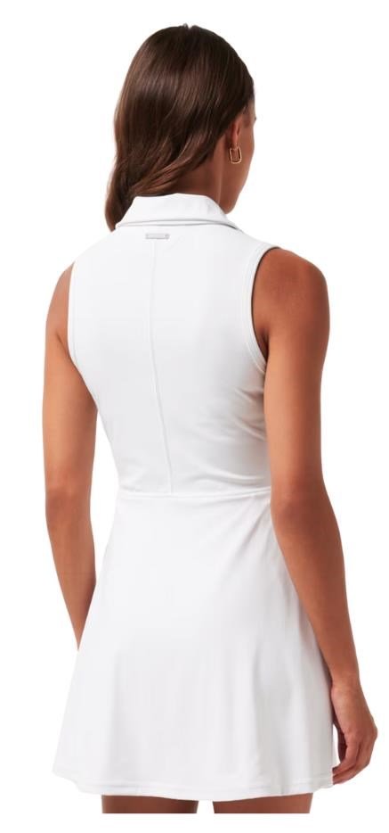 Travis Mathew Moveknit Sleeveless Polo ladies dress, white