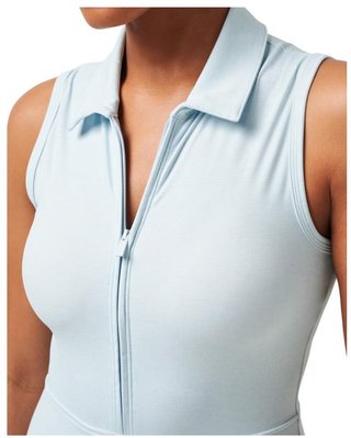 Travis Mathew Moveknit Sleeveless women's dress, heather baby blue