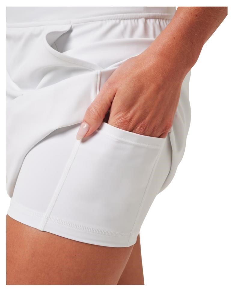 Travis Mathew Game Set Match Moveknit women's skort, white