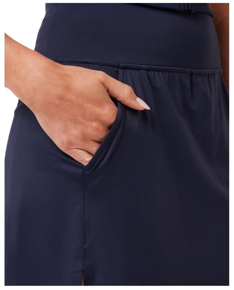 Travis Mathew Game Set Match Moveknit women's skort, navy blazer