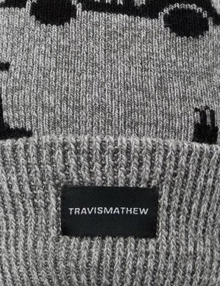 Travis Mathew Mapes men's beanie, heather grey