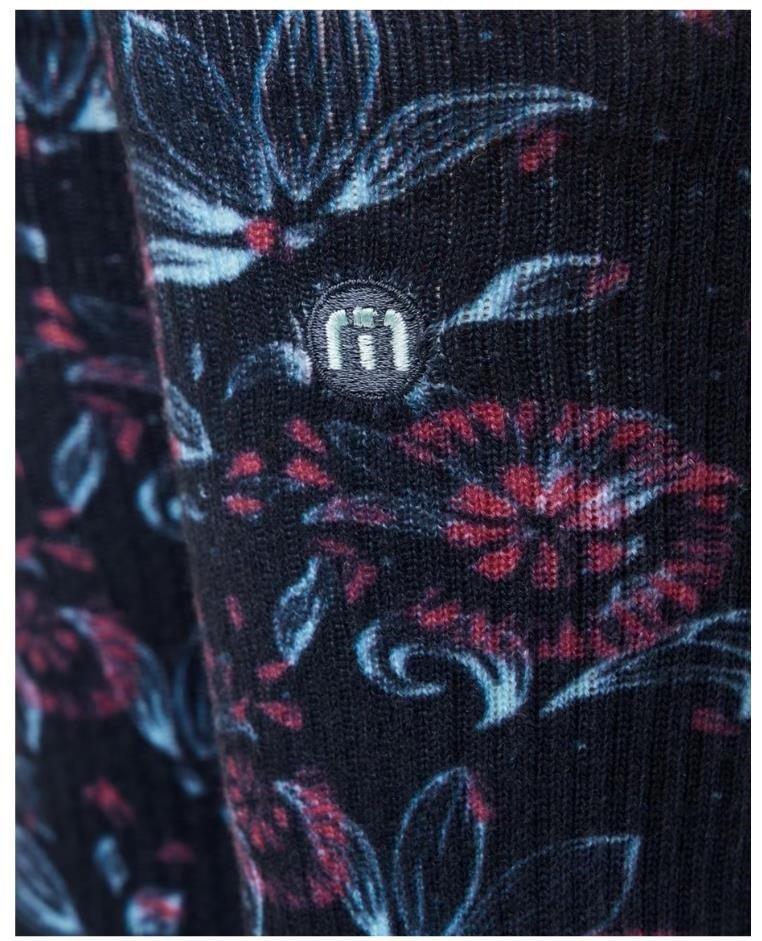 Travis Mathew Flourish Crew socks, mood indigo
