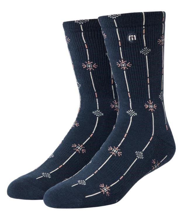 Travis Mathew Deco Crew socks, mood indigo