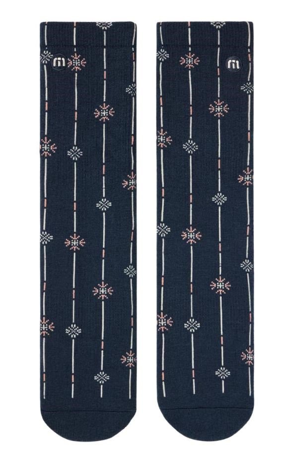 Travis Mathew Deco Crew socks, mood indigo