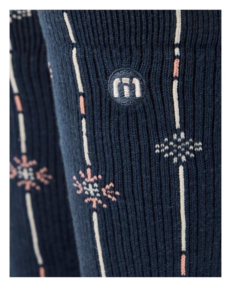 Travis Mathew Deco Crew socks, mood indigo