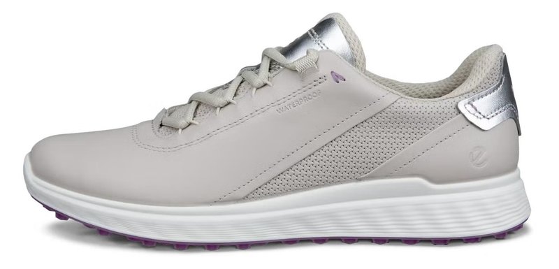 Ecco S-Casual ladies golf shoes, gravel/silver metallic