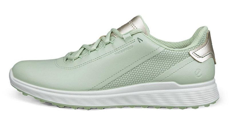 Ecco S-Casual ladies golf shoes, matcha/gold metallic