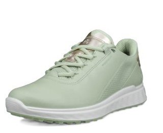 Ecco S-Casual ladies golf shoes, matcha/gold metallic