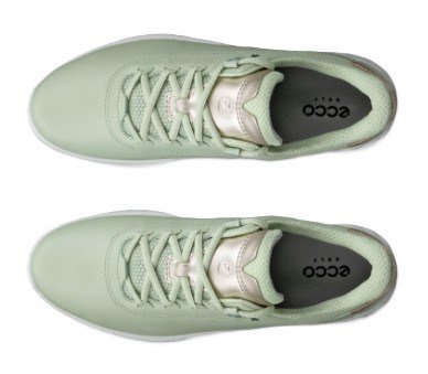 Ecco S-Casual ladies golf shoes, matcha/gold metallic