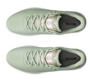 Ecco S-Casual ladies golf shoes, matcha/gold metallic
