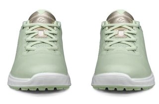 Ecco S-Casual ladies golf shoes, matcha/gold metallic
