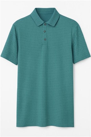 Oakley Grid Camo men's polo, aop monogram pacific
