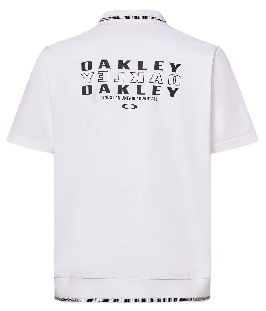 Oakley O-Sync Pack Abstract Hem men's polo, white