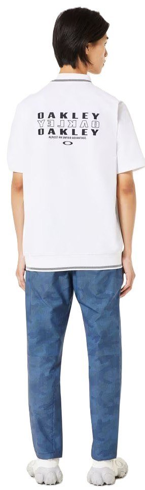 Oakley O-Sync Pack Abstract Hem men's polo, white