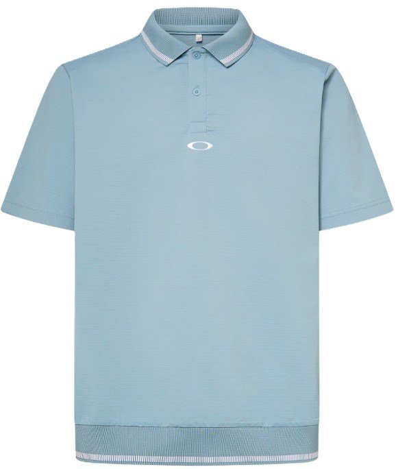Oakley O-Sync Pack Abstract Hem men's polo, blue ice