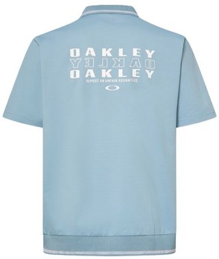 Oakley O-Sync Pack Abstract Hem men's polo, blue ice