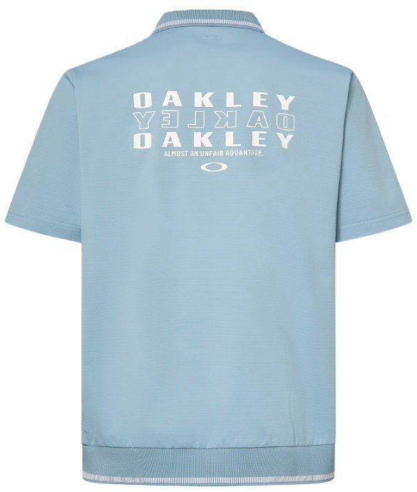 Oakley O-Sync Pack Abstract Hem men's polo, blue ice