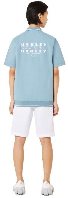 Oakley O-Sync Pack Abstract Hem men's polo, blue ice