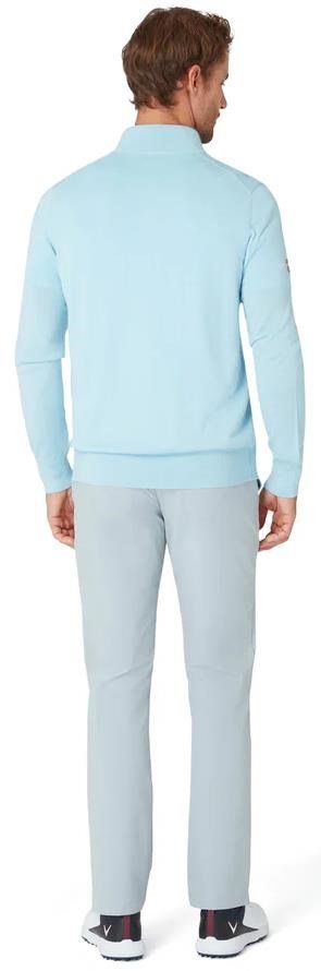 Callaway 1/4 Blended Merino men's sweater, arctic paradise